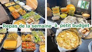 Mes repas de la semaine organisation batch cooking à petit budget 