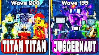 TITAN TITAN MAN TEAM vs JUGGERNAUT TV TEAM | Endless Mode | Toilet Tower Defense