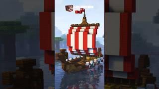 Minecraft Viking Ship ️ #minecraft #minecraftbuilding #tutorial #howtobuild