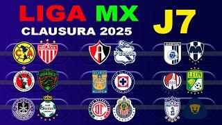 FECHAS, HORARIOS Y CANALES PARA LA JORNADA 7 DE LA LIGA MX CLAUSURA 2025