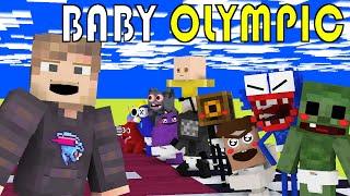 MR BEAST BABY OLYMPIC ft SKIBIDI TV MAN HUGGY GRIMACE - MINECRAFT ANIMATION