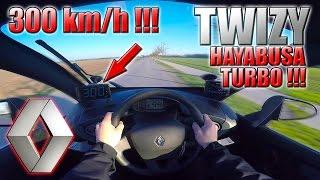 1. April! 2017 Renault Twizy (0-300km/h) Hayabusa Turbo engine, POV: Acceleration, Top Speed TEST