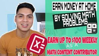 Make Money Up to $100 Weekly By Solving Math Problems | Work From Home-Non Voice [English Subtitle]