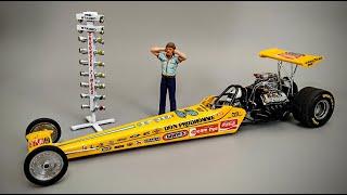 Don 'The Snake' Prudhomme Hemi Dragster 1/24 Scale Model Kit How To Assemble Wire Plumb Engine Decal