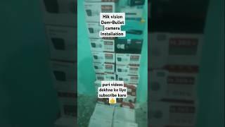 Hik vision Dom+Bullet camera Installation Configuration ️ #cctv #youtube #shorts #ytshorts #yt