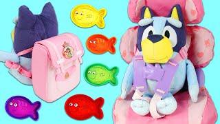 Bluey Goes to School with Disney Princess Backpack!