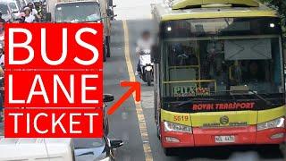 Bus lane violator suspected to be driving under the influence?