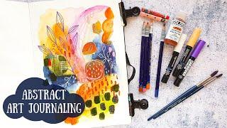 Abstract Art Journal Page - Mixed Media Intuitive Painting