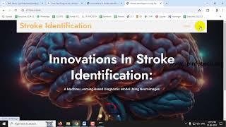 Brain Stroke Detection System based on CT images using Deep Learning | Python IEEE Project 2024