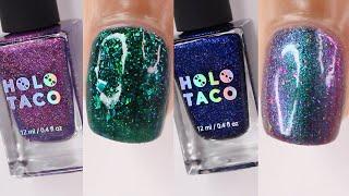 Holo Taco Birthstone Collection swatch & review , new glitter nail polish colors