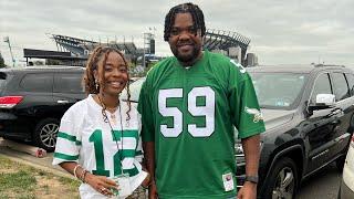 EAGLES FAN CHALLENGE- Lord Brunson vs Symone with the sports