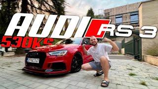 530HP Audi RS3 je LUD auto! 2.5 REDNI PETAK VRIŠTI!!