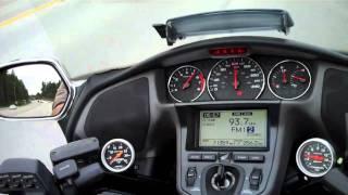 Honda Goldwing gl1800 "TURBO" 0 to 100 mph test run