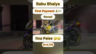 Babu Bhaiya@TheUK07RiderFirst Payment From Youtube #shorts #uk07rider #motovlog #minivlog #vlog