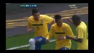 Brazil 2-0 Scotland - Neymar 1st Goal