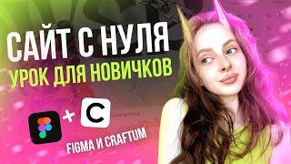 Создание сайта С НУЛЯ в конструкторе Craftum. Пошаговый урок для новичков