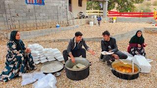 Making food and sharing it among people