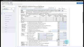 ProConnect Tax Online Demo - 2022 Temper Homework (not real) Tax Return