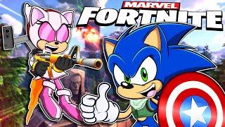 Sonic & Amy VS Marvel FORTNITE!!