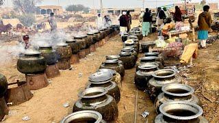 Wedding Food Preparation in the Deep Desert | Mutton Qorma and Steam Served for Over 5000 Guests