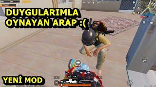 DUYGULARIMLA OYNAYAN ARAP :(  YENİ MODDA YARGI BATUR GAME SOLO SQUAD PUBG MOBİLE