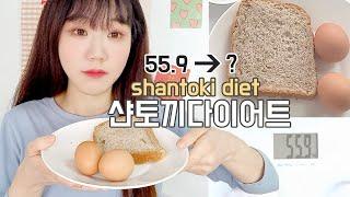 [Eng] 샨토끼 다이어트 식단으로 살아보았다 몇키로빠졌을까? Diet Vlog