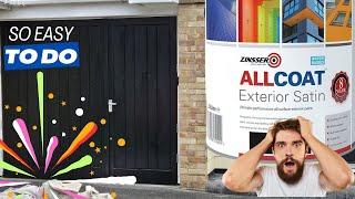 DIY Garage Door makeover: Refurbish Your Garage Door like a Pro with Zinsser Allcoat!