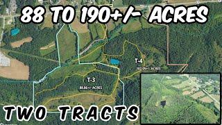 88 to 190 acres Alabama Land For Sale - Buy All or 1 Tract - Blount Co