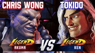 SF6 ▰ CHRIS WONG (Akuma) vs TOKIDO (Ken) ▰ High Level Gameplay