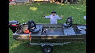 JON BOAT TO BASS BOAT CONVERSION - TRACKER TOPPER 15