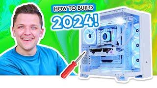 How to Build a Gaming PC in 2024! ️ [Step by Step Assembly, Wiring, BIOS, Windows & Drivers!]