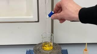 Händische Titration einer sauren Lösung