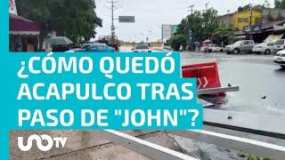 Acapulco está bajo el agua; John revive recuerdos del paso de Otis