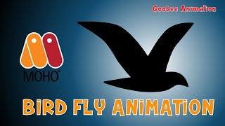 MOHO TUTORIAL | How to make BIRD FLY ANIMATION in MOHO | Goolee Animation