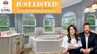 Home For Sale in Naples Florida - Just Listed in Golden Gate Estates