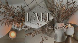 COZY FALL KITCHEN DECORATE WITH ME 2023 | COZY + NEUTRAL | SIMPLY DESIGNED