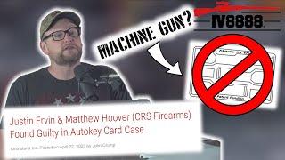 Drawings and Words are Machine Guns Now | CRS Firearms Found Guilty