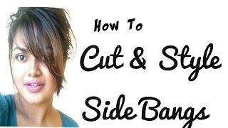 Messy Side Swept Bangs CUT & STYLE |TUTORIAL| ROCHELLEWICK |