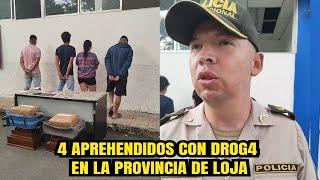 4 Aprehendidos con SSF en Catamayo provincia de Loja