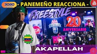 |PANAMEÑO REACCIONA| Akapellah - Freestyle Aniversario Redbull Batallas #raplatino