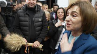 Moldova's pro-EU President Maia Sandu praises voters after re-election win | AFP