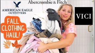 FALL HAUL CLOTHING TRY-ON! Abercrombie & Fitch, American Eagle, Vici & More!