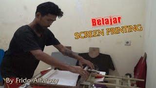 Sablon Kaos Yang Benar || Manual Screen Printing