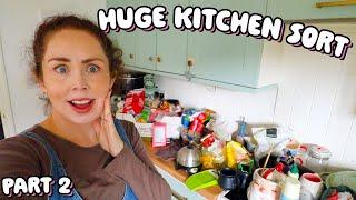 HUGE KITCHEN DECLUTTER PART 2 | Kitchen Organisation and Meal Plan | Moving House Series 2024