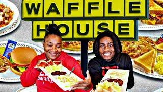 WAFFLE HOUSE STYLE BREAKFAST MUKBANG FT @floridaboykeon  & MAMADEE