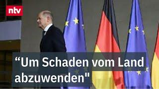 Scholz entlässt Lindner, "um Schaden vom Land abzuwenden" - Statement in ganzer Länge  | ntv