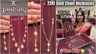 Tanishq Trendy Chain Necklace Designs @4Gm Only| Light Weight Gold Necklace Designs With Price 2025