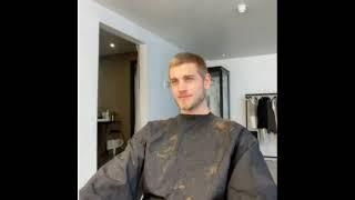 rob knighton gets a buzzcut