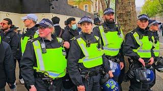 MAN is ASSAULTED ON CAMERA then POLICE JUMP IN as an army of officers walk past Horse Guards!