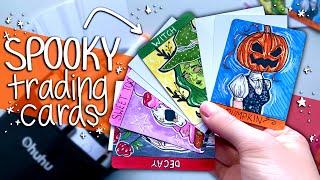 MAKING SPOOKY HALLOWEEN CARDS | Artist Trading Cards